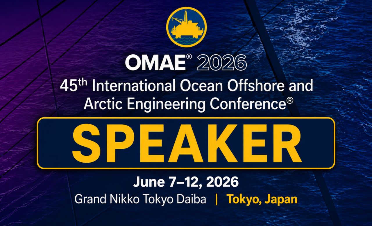 Researchers Present at the ASME 45th International Conference on Ocean, Offshore & Arctic Engineering (OMAE2026) with ESOMOOR Support